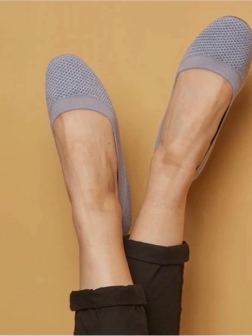 allbirds Women's tree breezers knit ballet flat gray